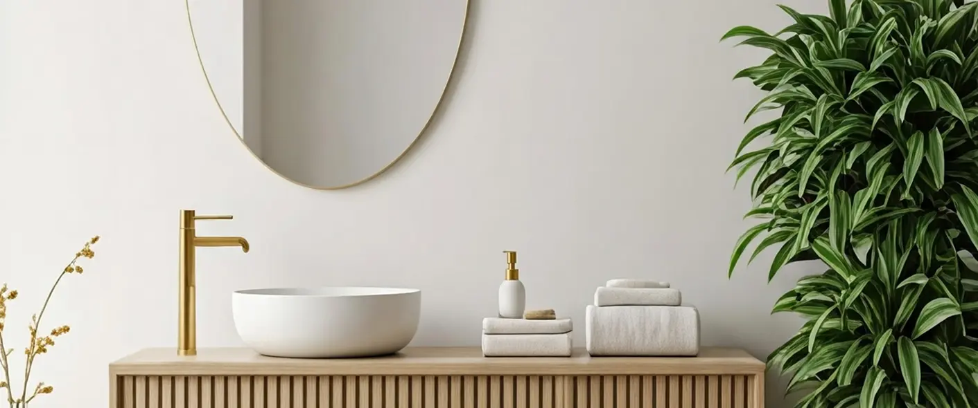 Modern clean bathroom